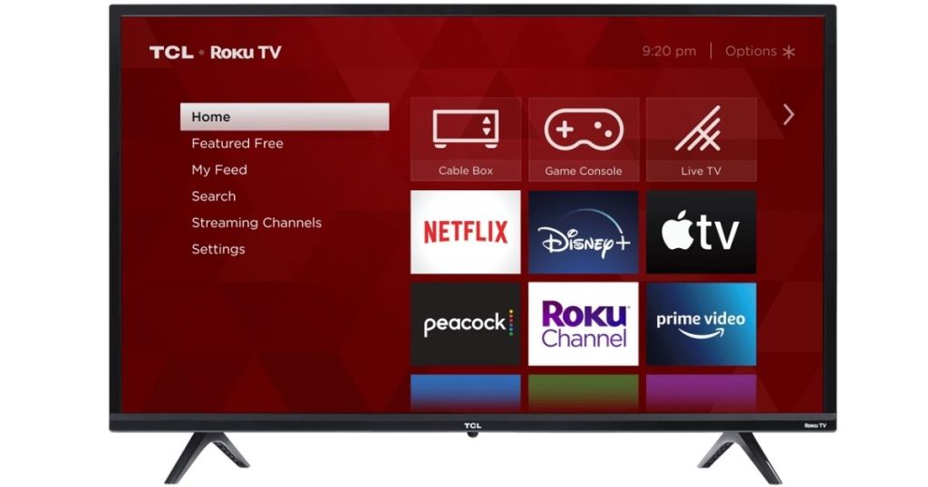 television with red screen
