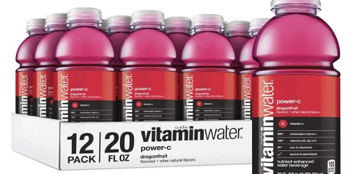 Vitaminwater Dragonfruit 12-Pack Only $10.64 Shipped on Amazon | Just 89¢ Each