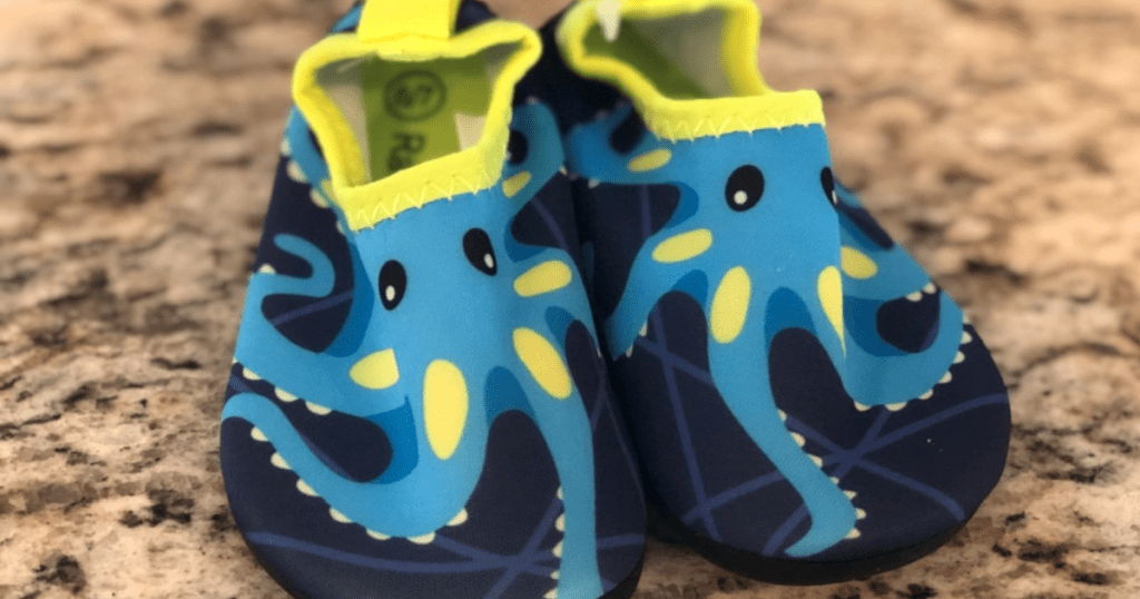 water shoes with Octopus 
