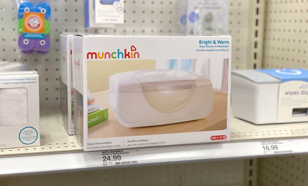 wipe warmer box on store shelf