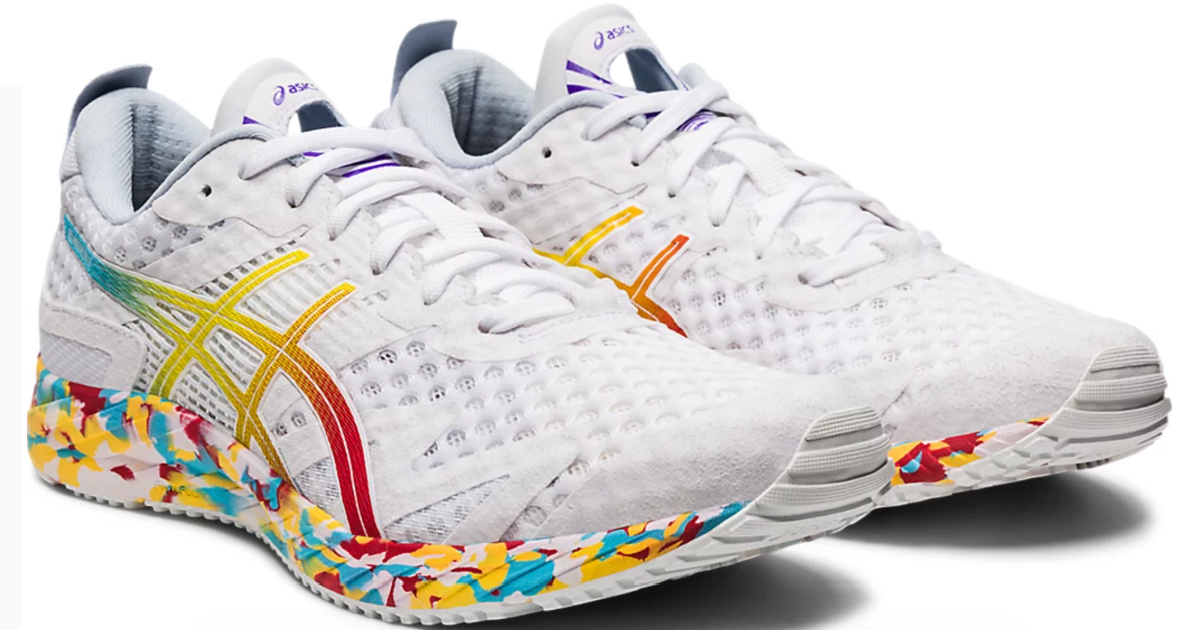 asics rainbow running shoes