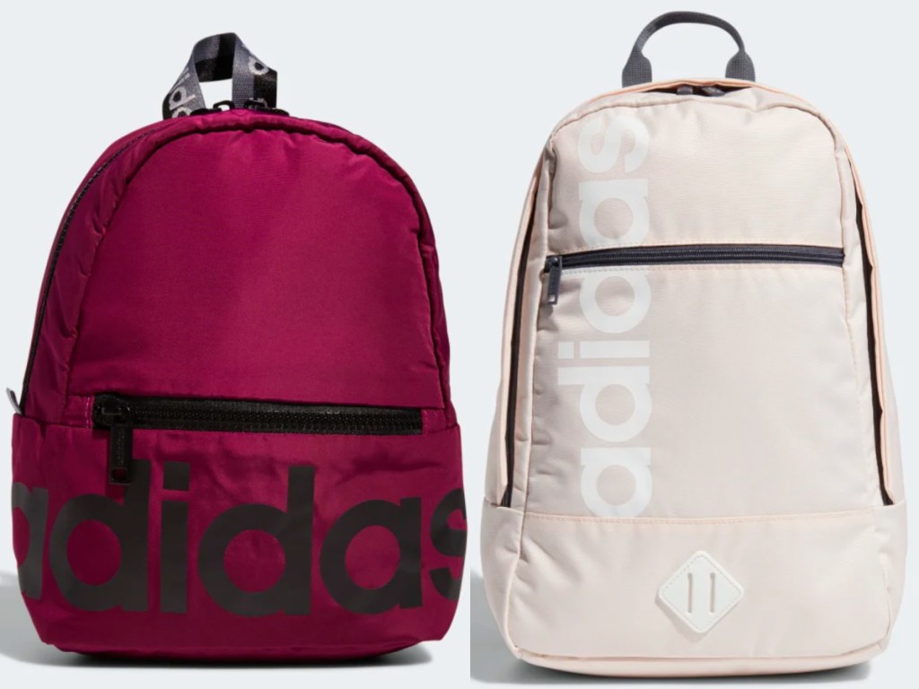 2 adidas backpacks