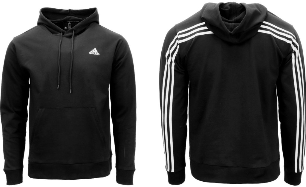 front and back view of a men's hoodie