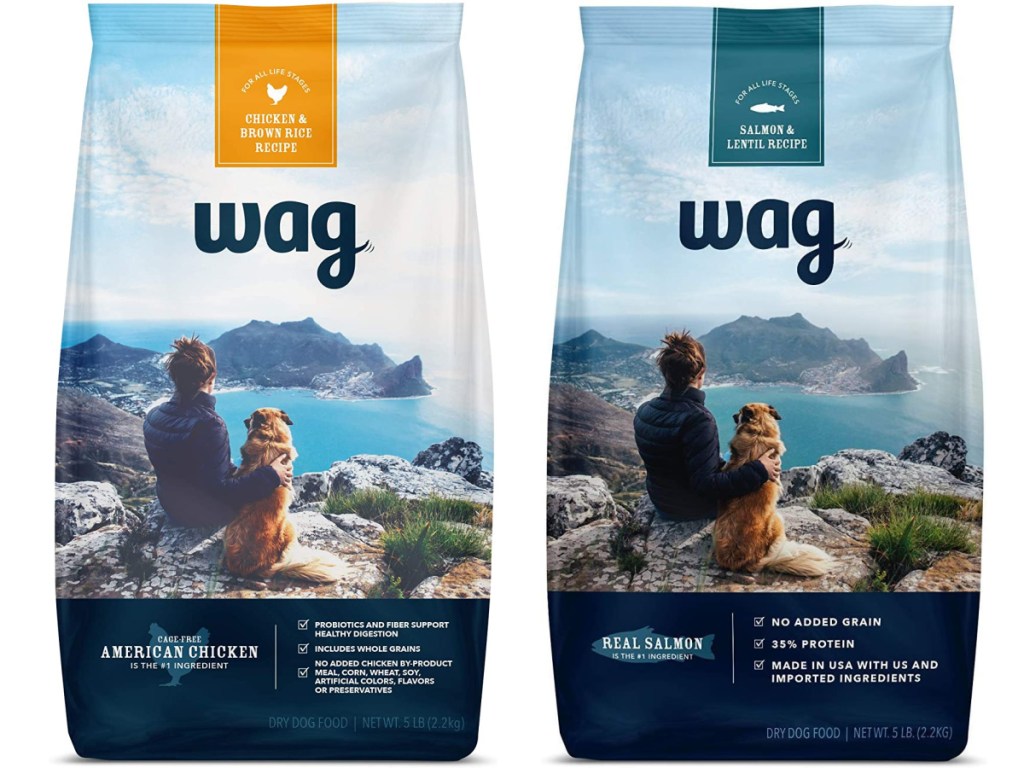 2 bags of wag dog food