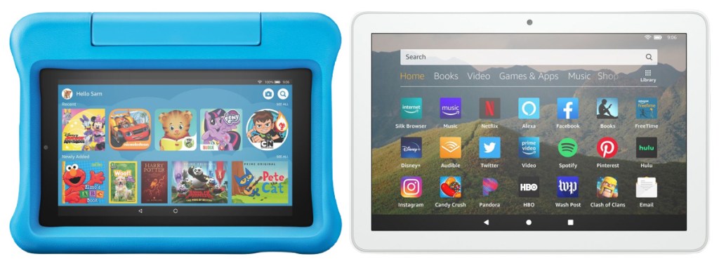 Amazon Fire 7 Kids Edition and adult version
