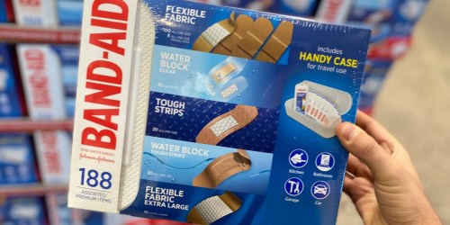 Band-Aid Bandages 188 Variety Pack w/ Travel Case Only $9.49 at Costco