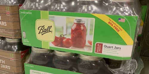 Quart Ball Mason Jars 12-Pack w/ Lids Only $8.98 on Walmart.com | Great for Canning, Crafts, & More