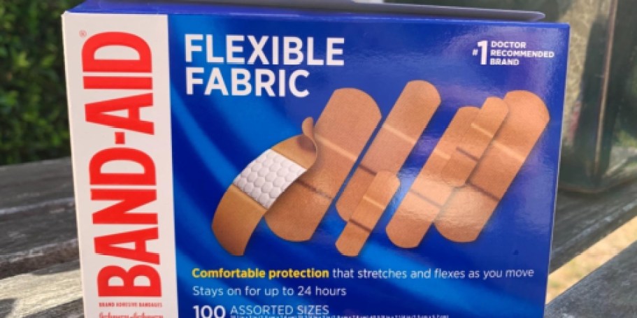 Band-Aid Flexible Fabric Bandages 100-Count Just $6 Shipped on Amazon