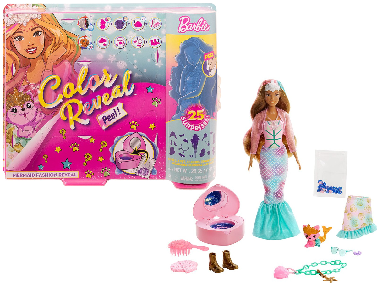 Barbie Color Reveal Fantasy Fashion Mermaid Doll Set