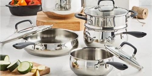 Belgique Stainless Steel 12-Piece Cookware Sets Only $119.99 Shipped on Macys.com (Regularly $300)