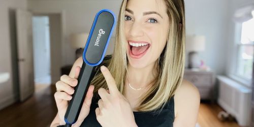 Ionic Hair Straightener Brush Only $16 Shipped on Amazon | Reduces Frizz & Static