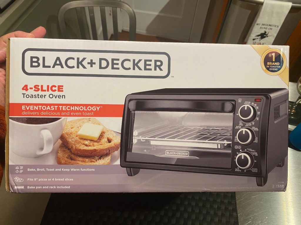Black & Decker 4Slice Toaster Oven Only 24 on (Regularly