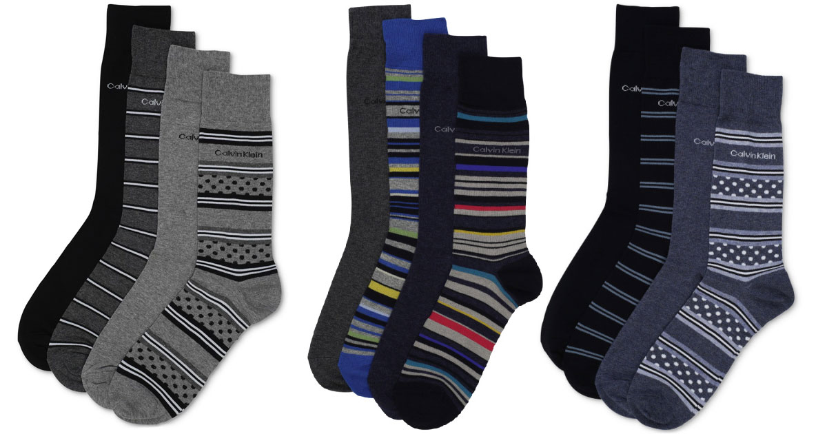 calvin klein socks 4 pack