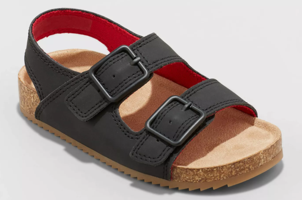 brown sandal with two straps