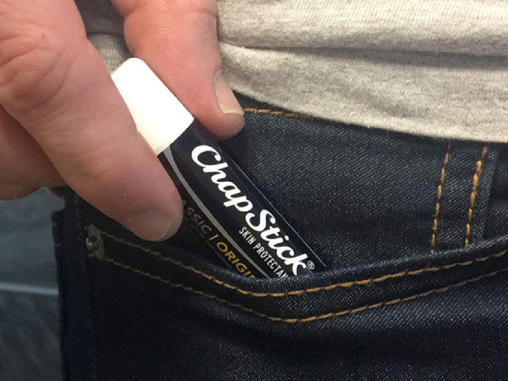 chapstick original in pocket