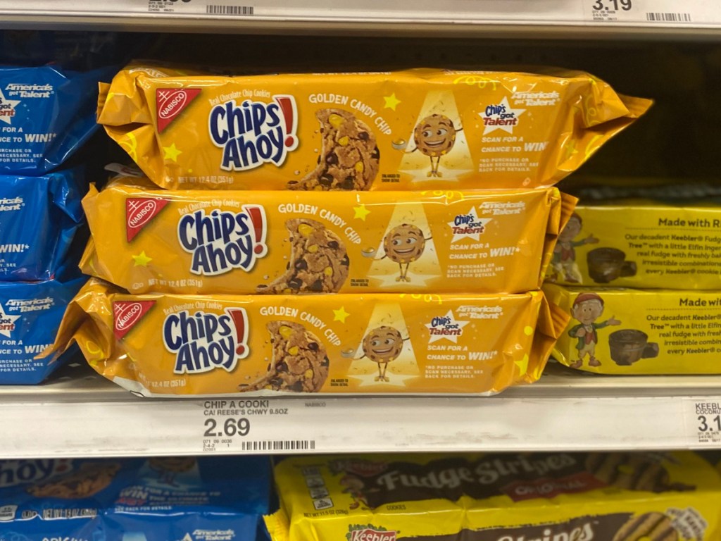 Chips Ahoy cookies on display in-store