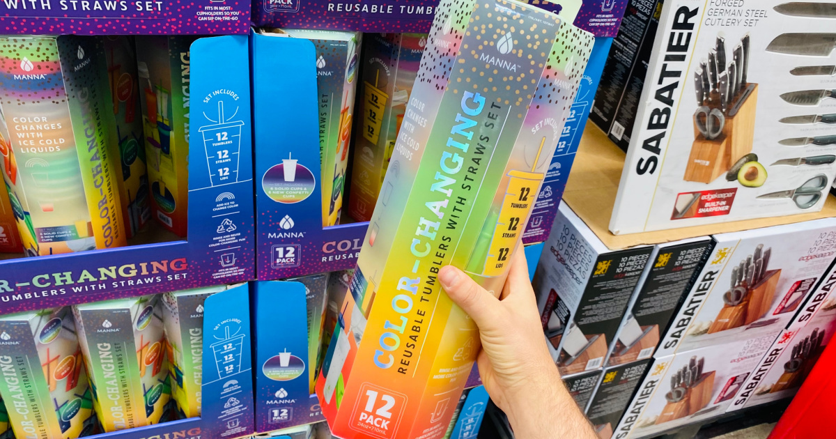 holding pack of color changing tumblers