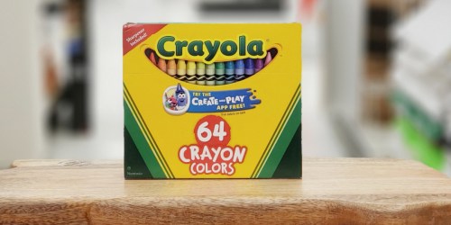 Crayola 64-Count Crayons w/ Sharpener Just 81¢ on Staples.com (Regularly $4)
