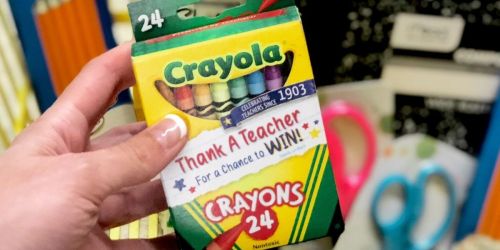 24 School Supplies Only $8 at Dollar General | Crayola Crayons, Colored Pencils & More