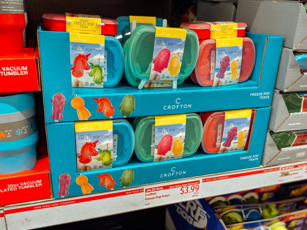 in-store display of fun popsicle molds