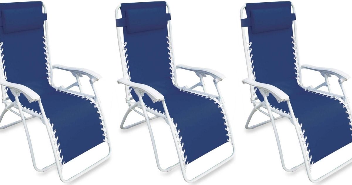 destination summer zero gravity chair in blue