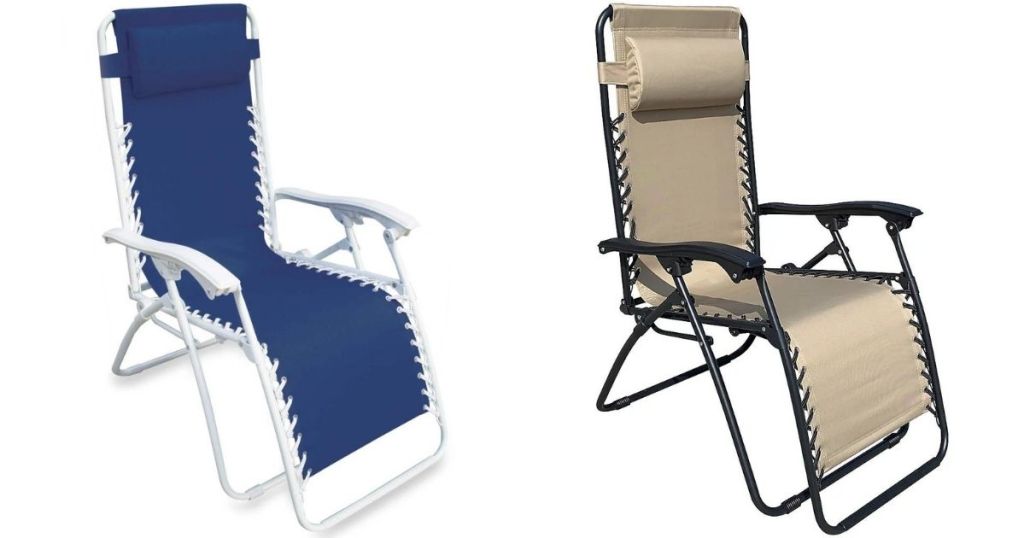 two zero gravity chairs