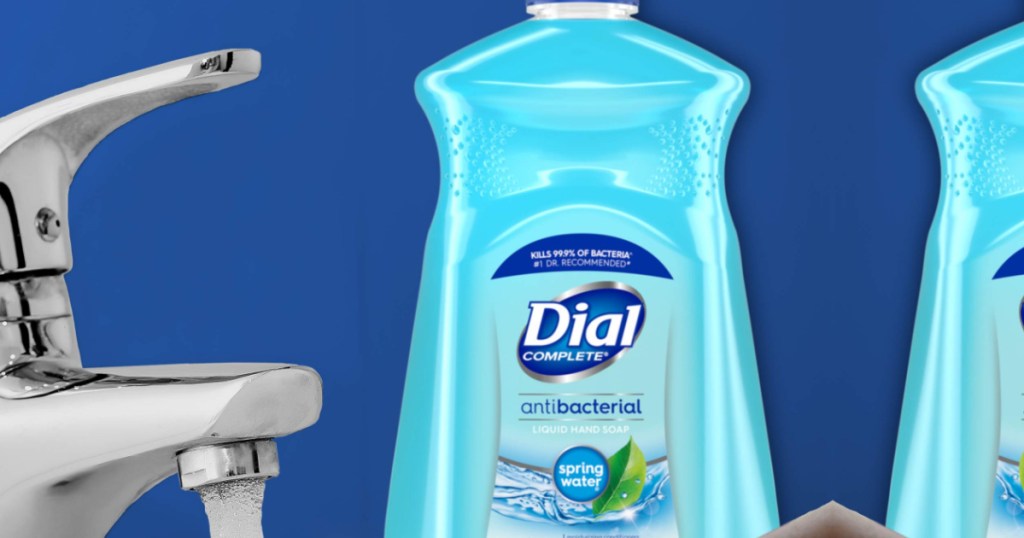 large bottle of dial hand soap 