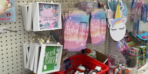 Cute Wooden Wall Decor Only $1 at Dollar Tree | Unicorn, Sloth Chalkboard, & More