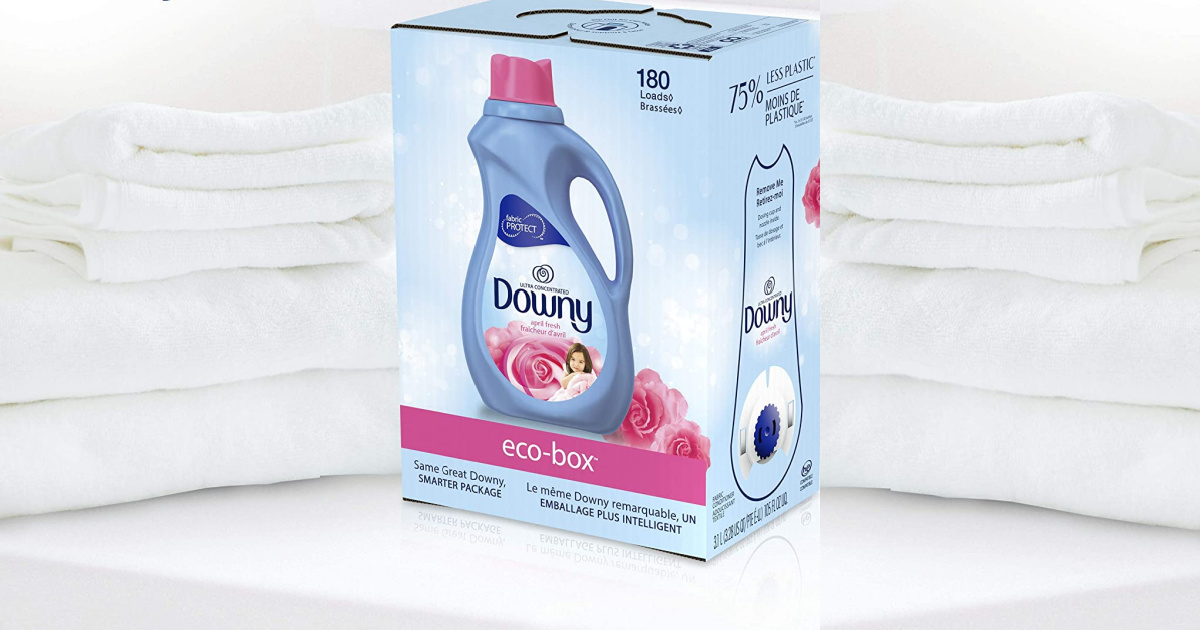 Downy April Fresh Scent Liquid Fabric Softener 180-Loads Eco-Box