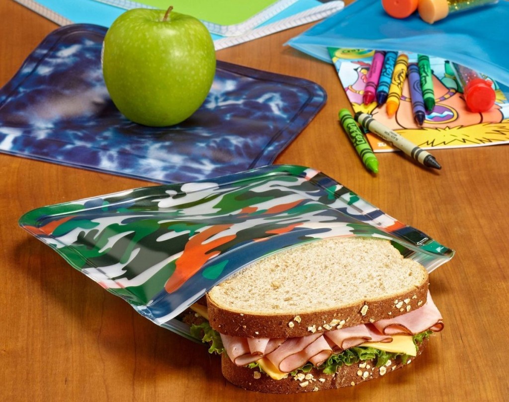 sandwich in a reusable bag