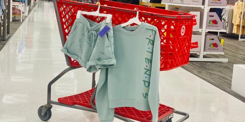 Friends Logo Sweatshirt & Shorts Available at Target