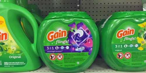 Gain Flings! Laundry Detergent Pacs 81-Count Only $15.99 Shipped on Amazon + More Laundry Deals