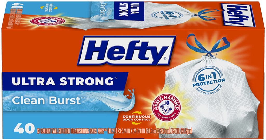 Hefty 13-Gallon Trash Bags 80-Count Just $9.57 Shipped on