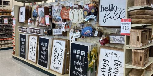 40% Off NEW Hobby Lobby Fall & Thanksgiving Wall & Tabletop Decor, Candles, Kitchen Linens & More
