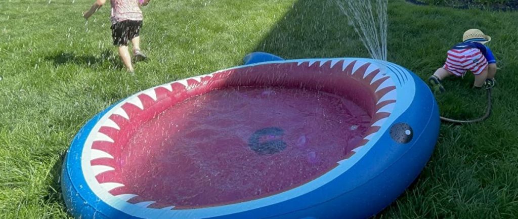 kiddie pool that looks like a shark