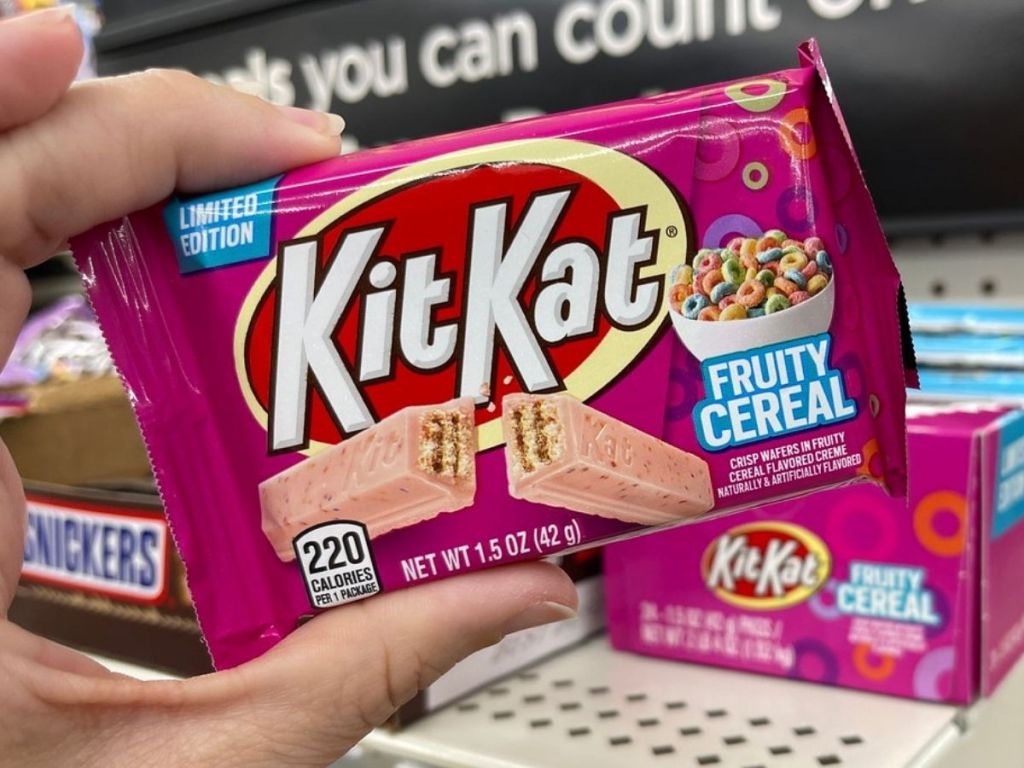 NEW Kit Kat Limited Edition Fruity Cereal Flavor Candy Bars Only 88¢ at
