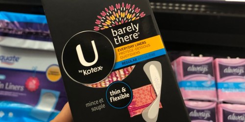 U by Kotex Panty Liners 100-Count Pack Just $3.93 Shipped on Amazon