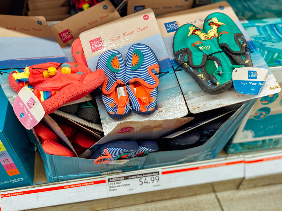 Lily Dan Kids Water Shoes Just 4.99 at ALDI Watermelon Sharks More