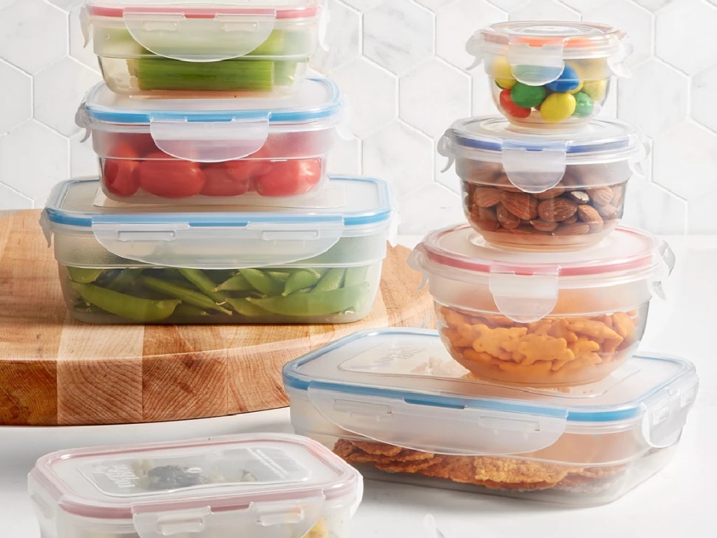 Lock n Lock Easy Essentials Color Mates 18-Pc. Food Storage Container Set