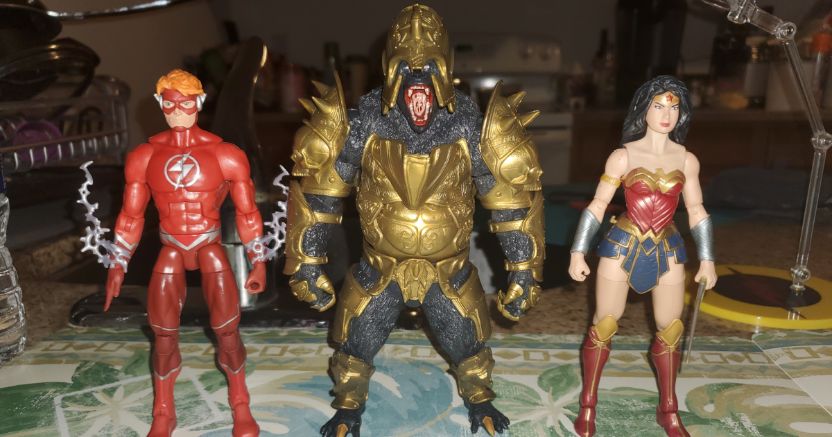 McFarlane DC Gaming Gorilla Grodd Figure on display near action toys