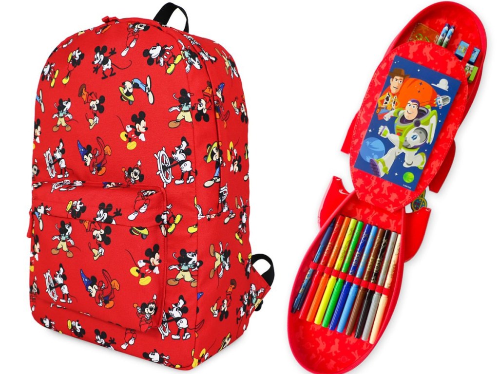 Mickey Mouse Through the Years Backpack and Toy Story Zip-Up Stationery Kit