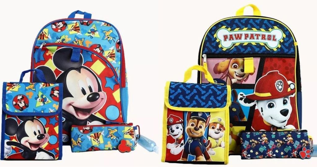 Mickey and Paw Patrol Kids Backpack Sets