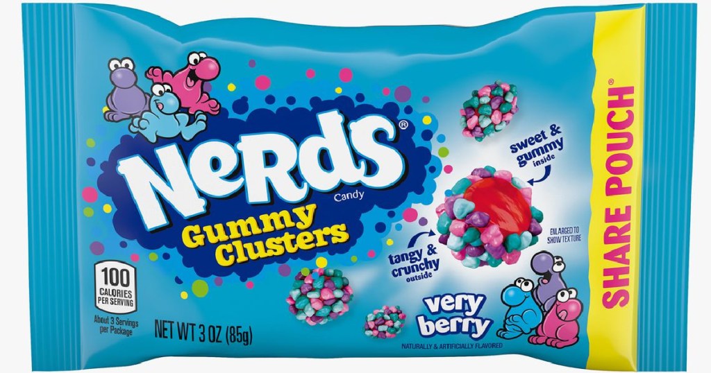 NERDS CLUSTERS VERY BERRY DOY 3OZ DRC