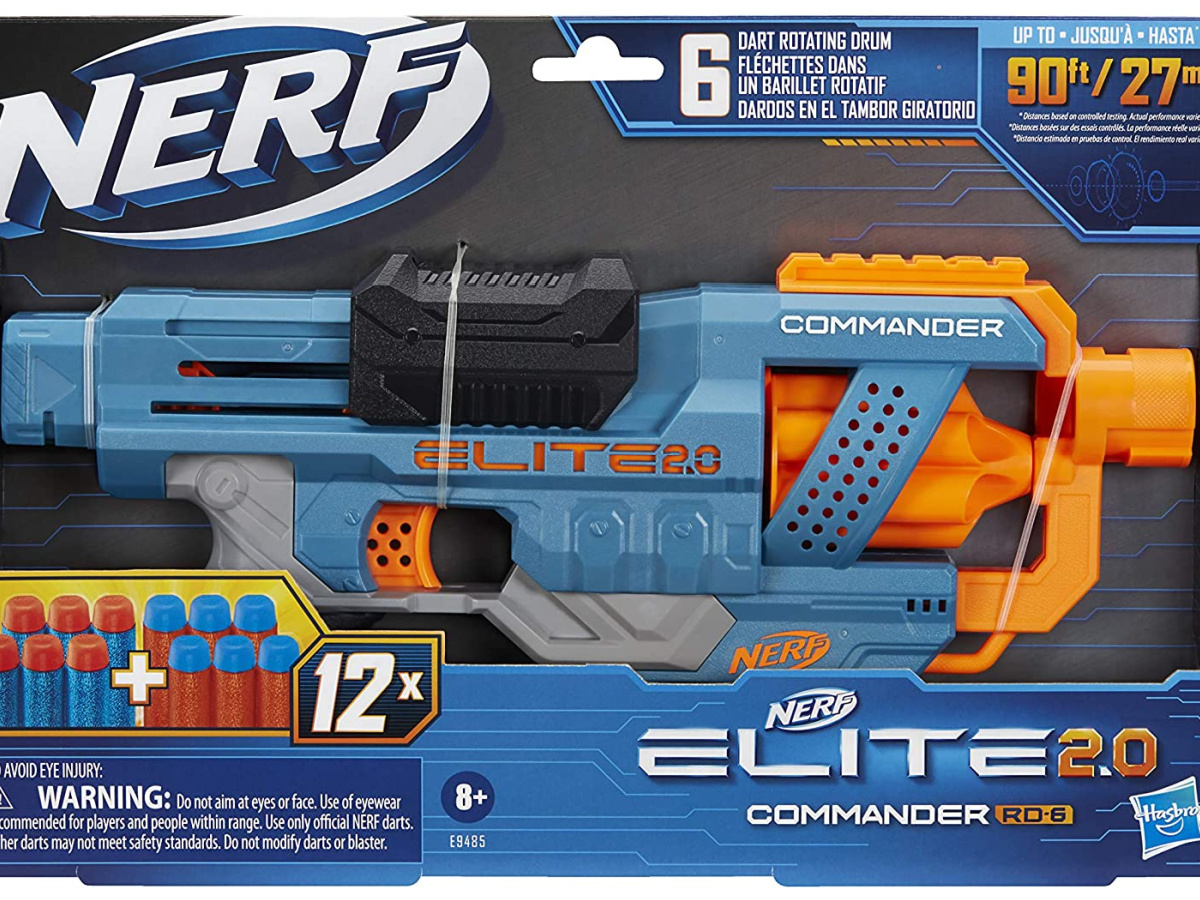 Nerf Elite 2.0 RD-6 Blaster with 12 Darts and 6 Dart Rotating Drum