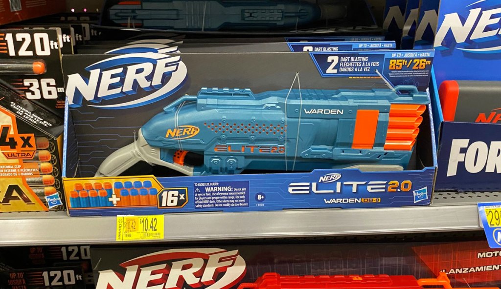 blue nerf blaster on clearance at walmart