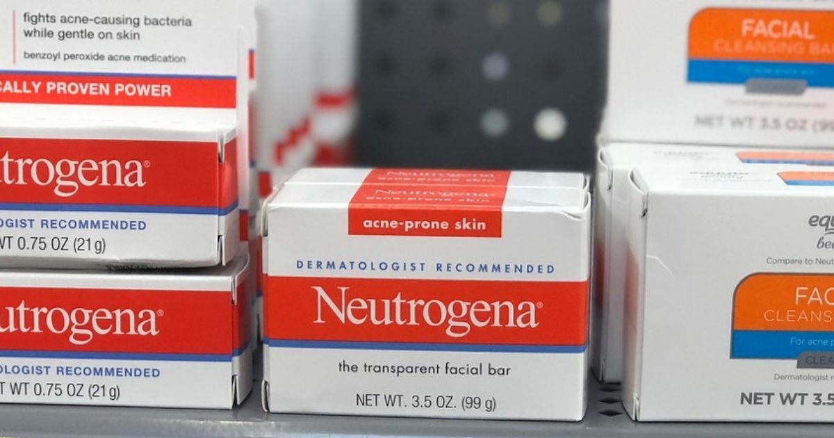 Neutrogena acne bar on store shelf