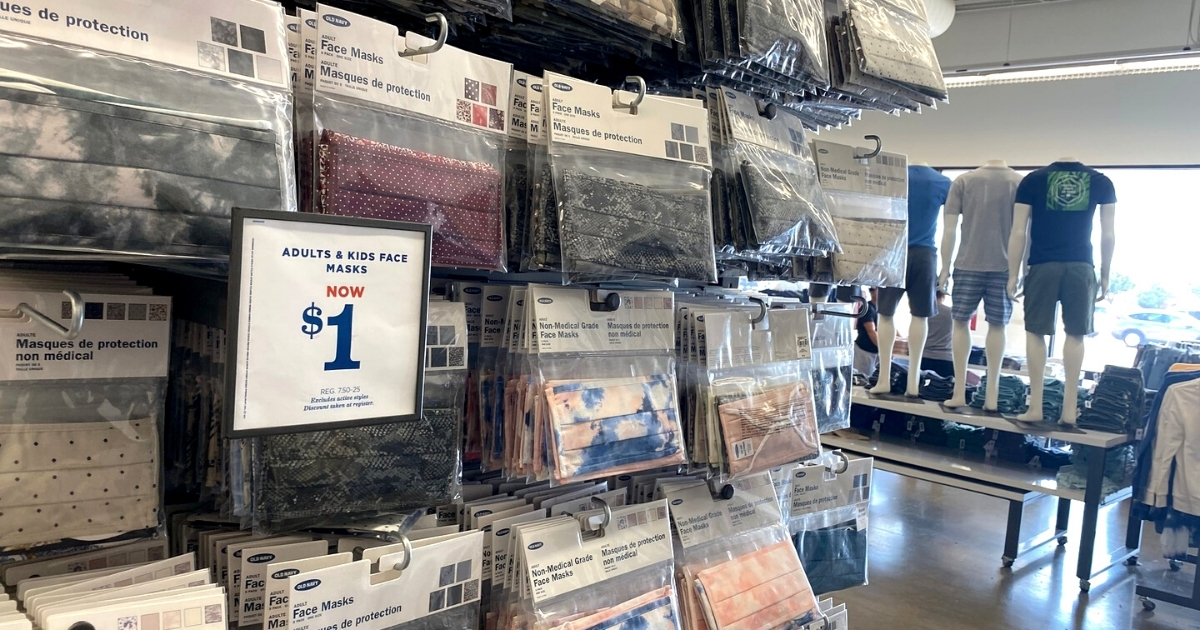 Old Navy Reusable Face Mask 5-Packs Only $1