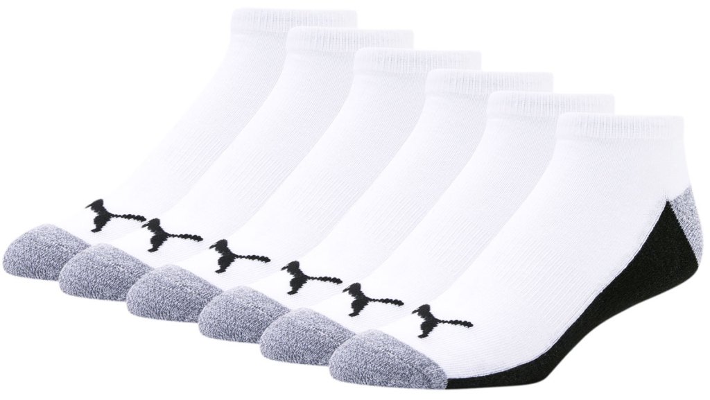 set of white puma men's socks