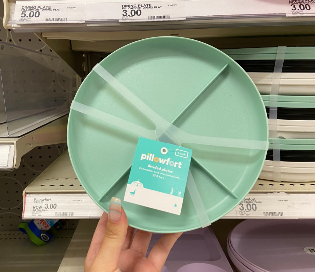 multipack of kids divided plates