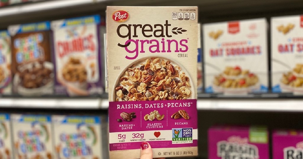 Post Great Grains Raisins Dates Pecans Cereal